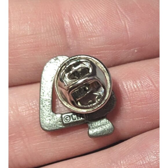 CTA Twisted Nail Heart Silver Tone Lapel Pin - Picture 8 of 8